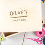 Personalised Engraved Children's Art And Craft Box, thumbnail 1 of 7