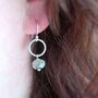Kiwi Jasper Circle Earrings, thumbnail 2 of 4