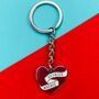 Shit Happens Latin Motto Enamel Keyring Gift, thumbnail 3 of 5