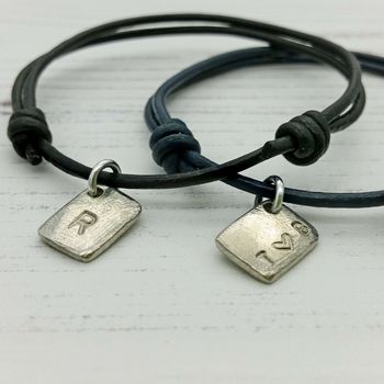 Personalised Tag Couples Bracelet, 3 of 5