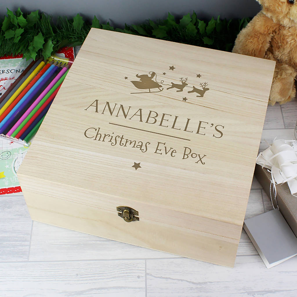 Personalised Christmas Eve Box By Rocket And Fox | notonthehighstreet.com