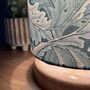 Teal William Morris Acanthus Cylinder Lampshades, thumbnail 5 of 8