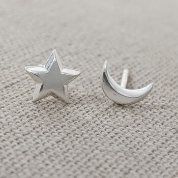 Star And Moon Mismatched Earrings, 2 of 5