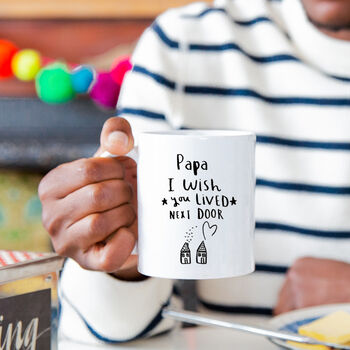 'I Wish You Lived Next Door' Personalised Mug, 3 of 11