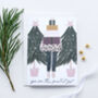 Illustrated Pack Of Six Luxury Christmas Cards, thumbnail 2 of 4