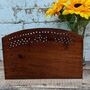 Gift For Dad, Wooden Carved Letter Rack Desk Tidy, thumbnail 3 of 8