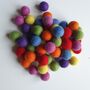 ‘Read’ Plywood And Wool Pom Pom Letters Decoration, thumbnail 3 of 6