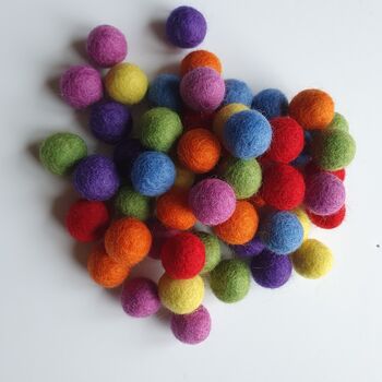 ‘Read’ Plywood And Wool Pom Pom Letters Decoration, 3 of 6