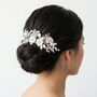 Frosted Flower Hair Comb, thumbnail 3 of 4