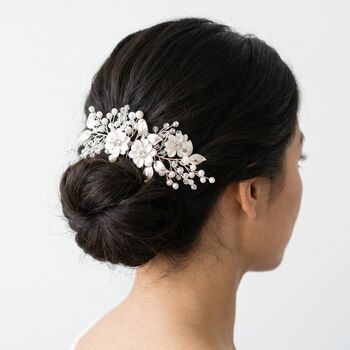 Frosted Flower Hair Comb, 3 of 4