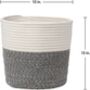 Black Patterned Woven Planter And Storage Baskets, thumbnail 8 of 8