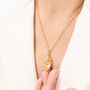 Jnana Mudra Gold Vermeil, Sterling Silver Pendant Necklace, thumbnail 2 of 12