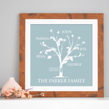 Personalised Family Tree Print, 9 of 11