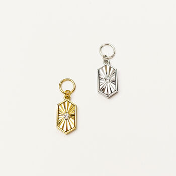 Arinna Sunray Charm 12ct Gold Plated, 4 of 4