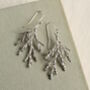 Conifer Tree Branch Earrings, thumbnail 6 of 7