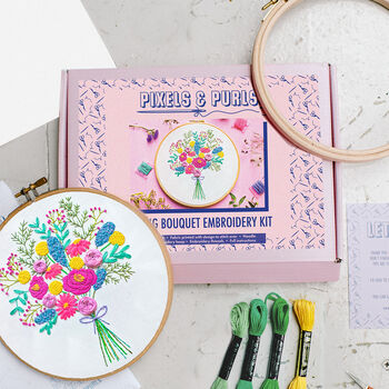 Spring Bouquet Embroidery Kit, 4 of 4