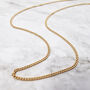 18k Gold Vermeil Plated Curb Chain Necklace, thumbnail 1 of 4