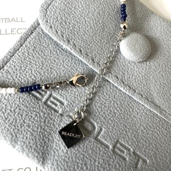 Preston North End Football Fan Bracelet With Charms, 4 of 7