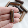 Mini Tigers Eye Crystal Tower For Healing And Energy Work, thumbnail 3 of 4