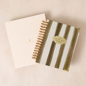 Original 2026 Daily Planner Diary: Capri Stripes, 3 of 12