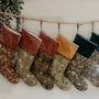 William Morris Golden Lily Christmas Stocking, thumbnail 5 of 5