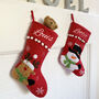 Snowman Or Reindeer Personalised Stocking, thumbnail 7 of 7