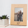Personalised Couples Carved Heart Photo Frame, thumbnail 1 of 3