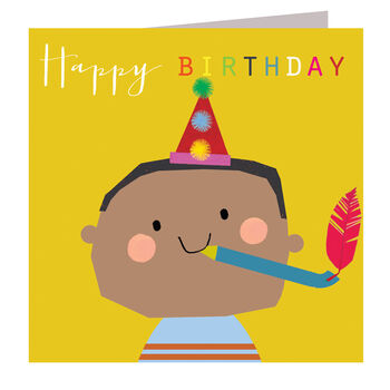 Party Horn Birthday Card, 2 of 5