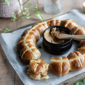 Hot Cross Bun Wreath Baking Kit, 4 of 7