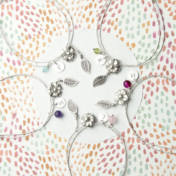 Personalised Sterling Silver And Gemstone Bracelet, 5 of 5