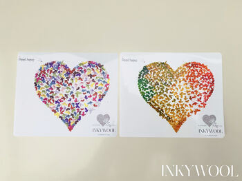 Multicoloured Butterfly Heart Sticker, 3 of 6