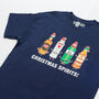 'Christmas Spirits' Men's Christmas T Shirt, thumbnail 2 of 5