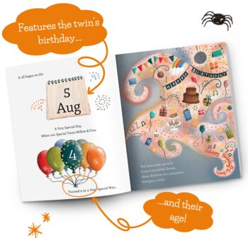 The Birthday Boo! For Twins – A Personalised Birthday Adventure For Two, 4 of 12