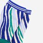 Women's Zebra Print Bamboo Socks Green Blue, thumbnail 3 of 4