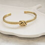 Double Knot Bangle Gold, thumbnail 2 of 7