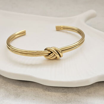 Double Knot Bangle Gold, 2 of 7