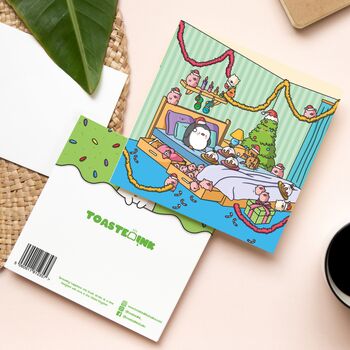 Cute Christmas Bedroom Card, 4 of 9