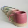 Limited Edition Fuchsia Handmade Stone Ceramic Mug, thumbnail 6 of 8