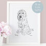 Personalised Dog Line Drawing, thumbnail 1 of 10