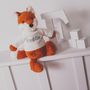 Personalised Orange Bashful Fox Soft Toy, thumbnail 2 of 5