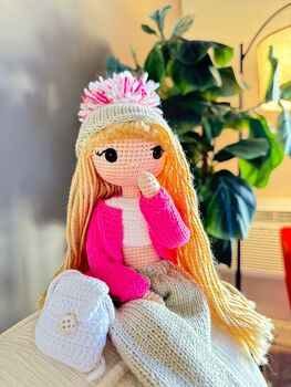 Handmade Crochet Doll For Kids And Adults, 4 of 11
