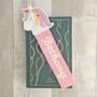 Personalised Unicorn Fabric Bookmark, thumbnail 3 of 12