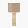 Costal Muted Tones Limestone Cylinder Table Lamp, thumbnail 5 of 9