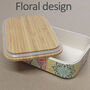 Eco Warriors Floral Bamboo Lunch Box, thumbnail 4 of 7