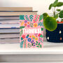 Colourful Floral Card 'Thanks', thumbnail 2 of 3