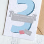 Personalised 3rd Leather Wedding Anniversary Card, thumbnail 1 of 2
