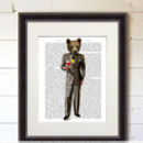 bear print, bear with cocktail by fabfunky home decor ...