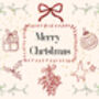 A4 Christmas Art Print Merry Christmas, Wall Art, Christmas Gift, Christmas Print, thumbnail 5 of 5