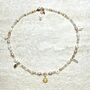 Sun And Moon Gemstone And Charm Necklace, thumbnail 1 of 4
