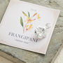 Frangipani Solid Silver Flower Charm, thumbnail 2 of 7